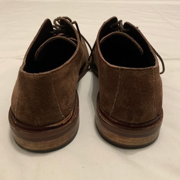 Cole Haan Suede Leather Derby Shoes Oxford Brown lace up Men Sz 10 - Picture 9 of 10